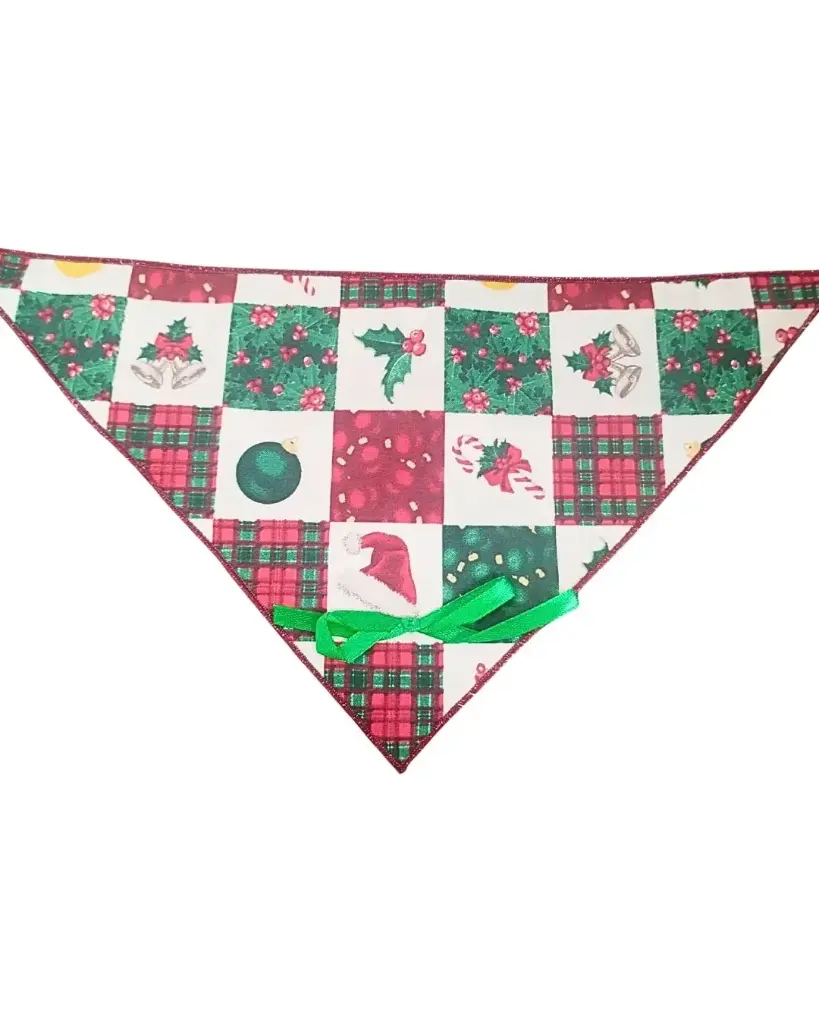Bandana fait main de Noël (XL) (coloris aléatoire) par Camille