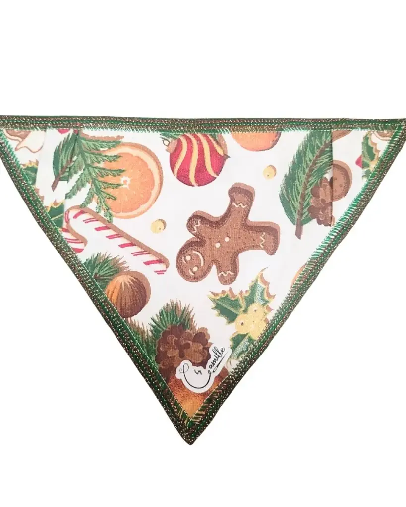 [54776-004] Bandana fait main de Noël (S) (coloris aléatoire) par Camille