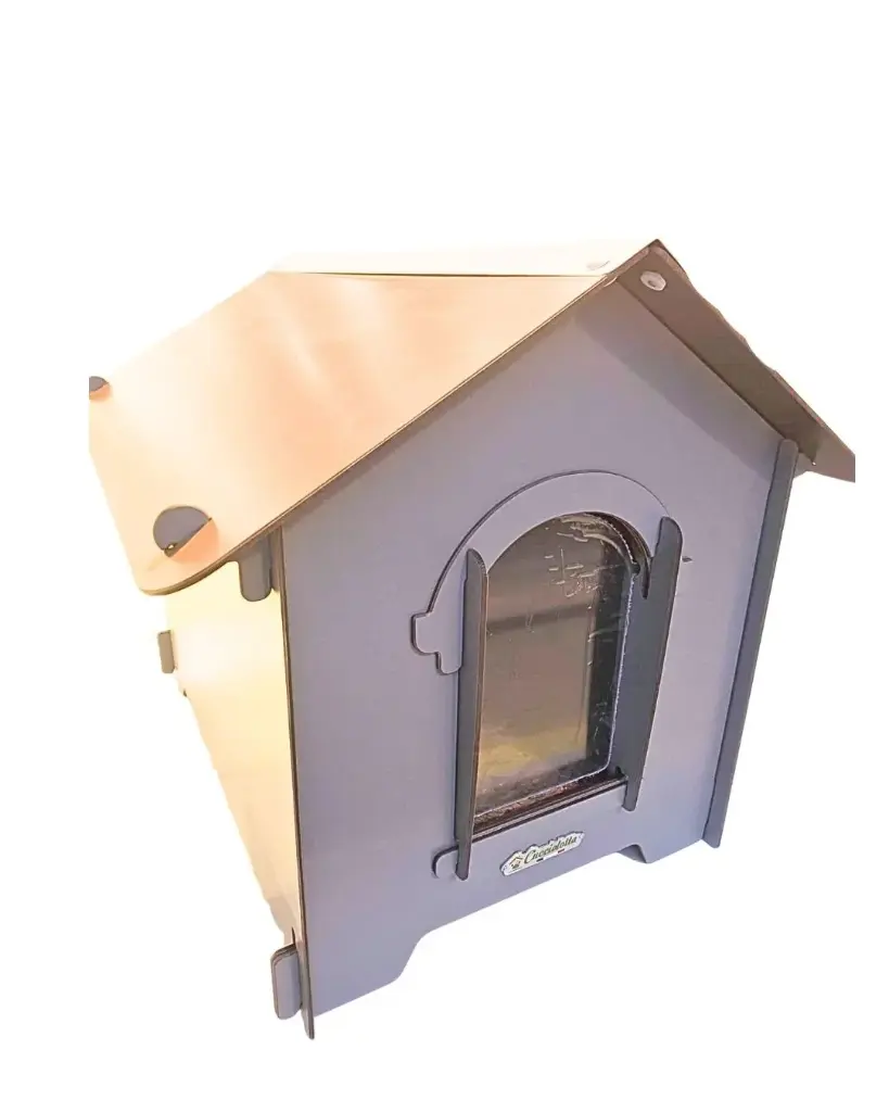 Niche Extra Gris et toit Marron (M) - Cucciolotta