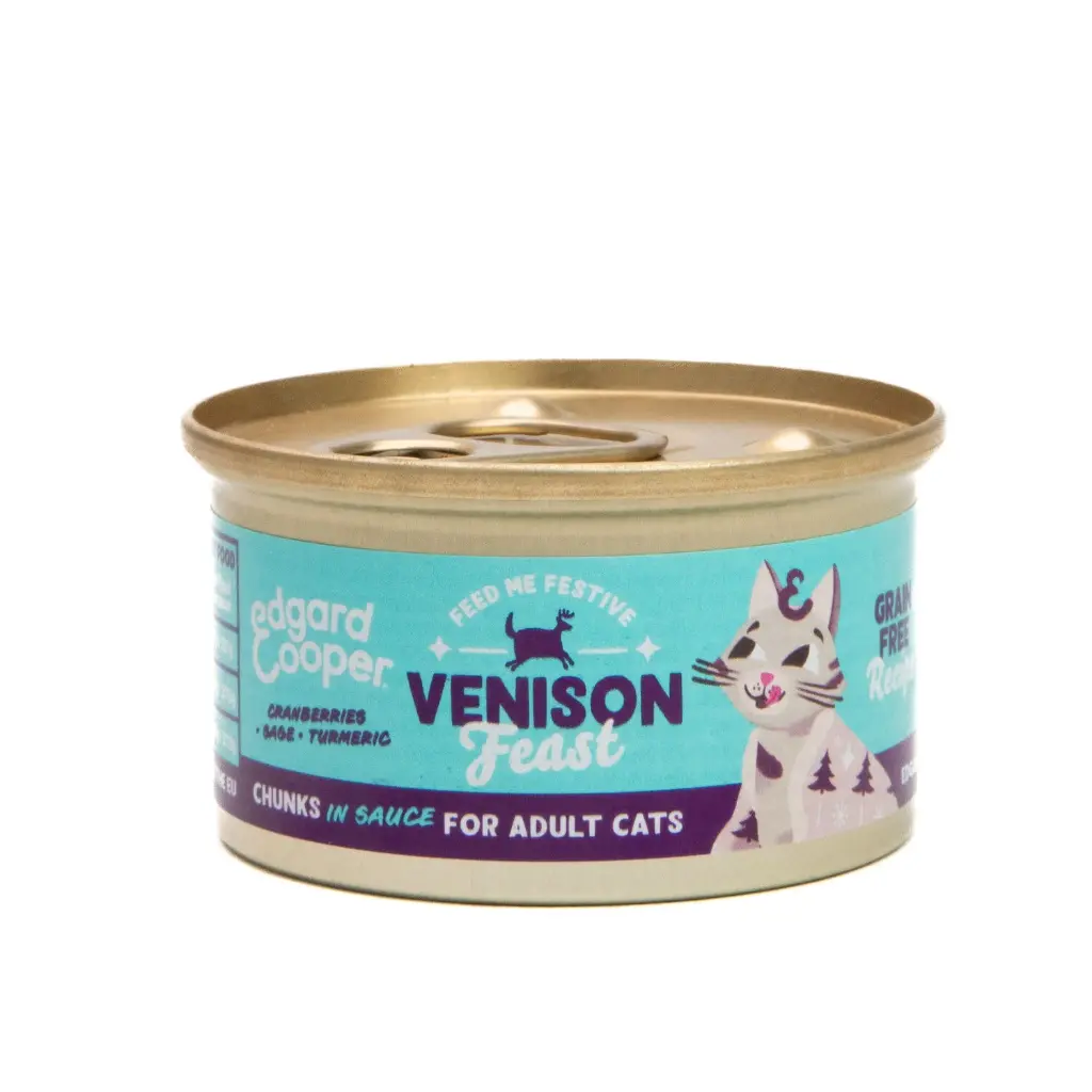 Boite Festin au Chevreuil morceaux en sauce (85 g) - Edgard & Cooper