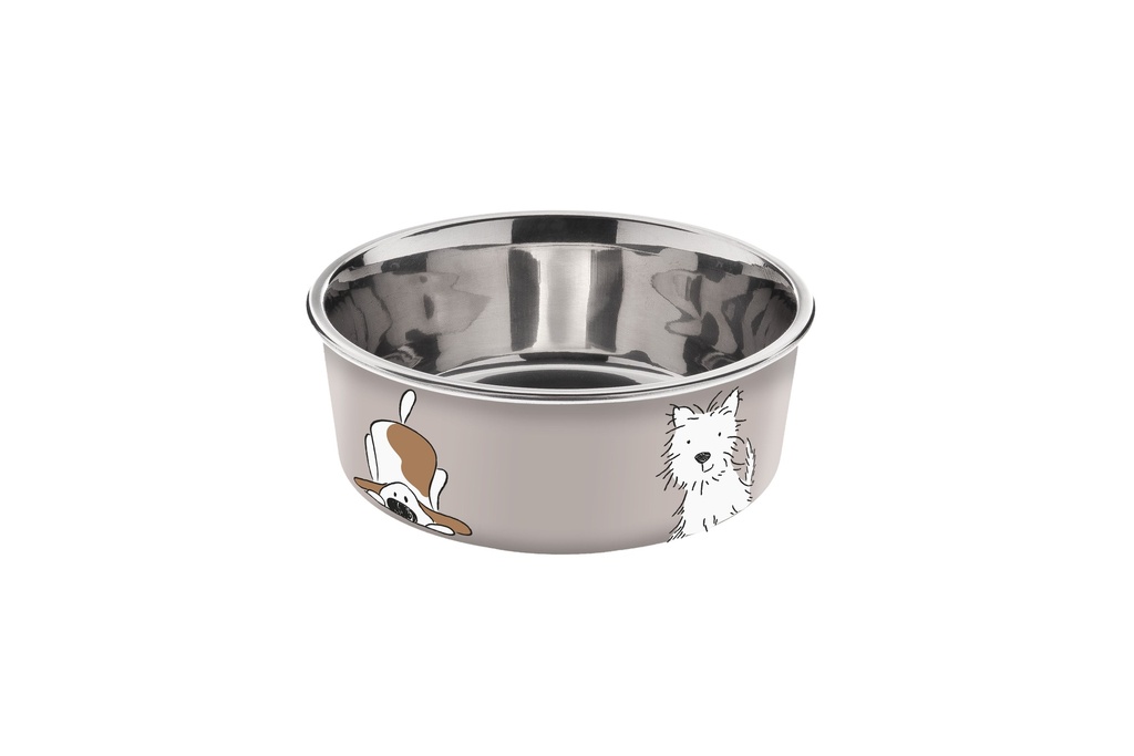 [54847-001] Gamelle Bella Dog Gris (1.5 litre) - Ferribiella