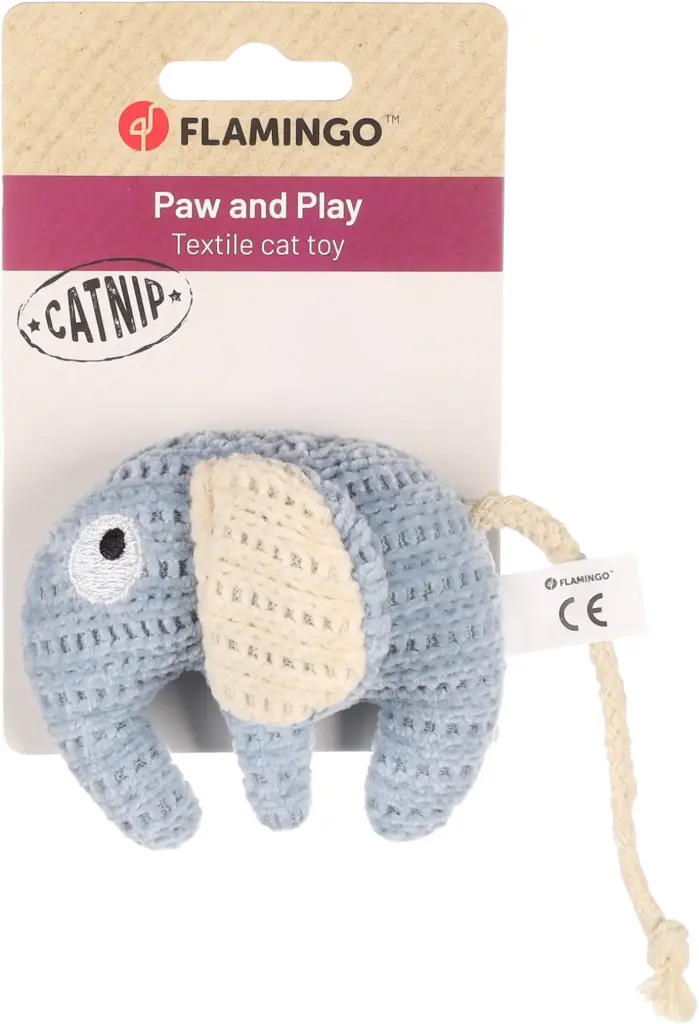 Jouet pour chat "Blaro" Eléphant bleu - Flamingo