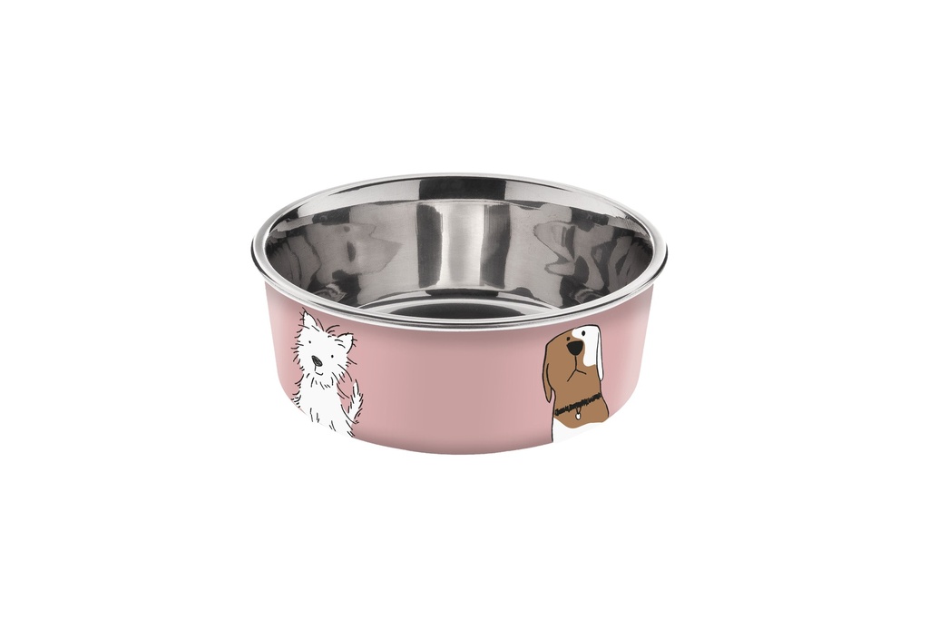 [54865-002] Gamelle Bella Dog Rose (750 ml) - Ferribiella