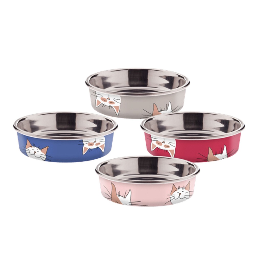 Gamelle pour chat "Bella Cat" (Rose) - Ferribiella