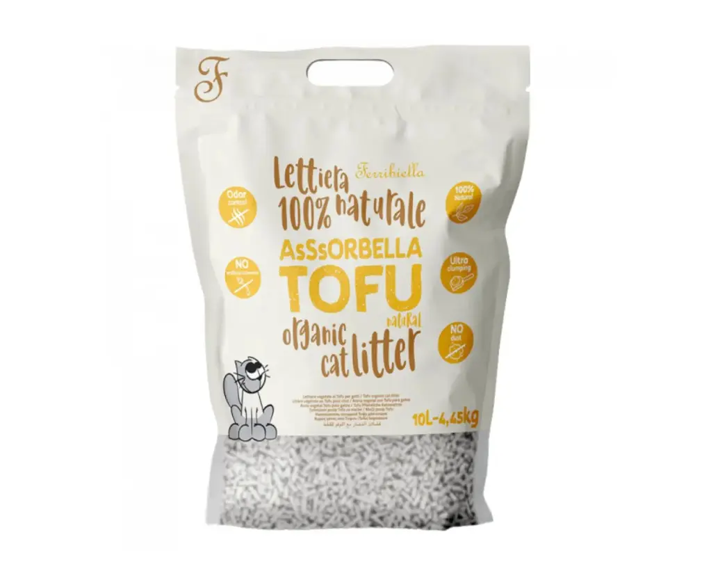 Litière 100% naturelle au Tofu (5.5 litres) - Ferribiella