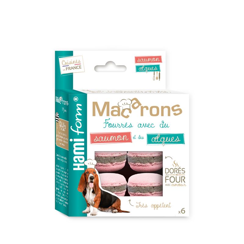 Biscuits macarons au saumon et algues - Hamiform
