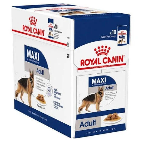 Maxi adult en sauce (10 sachets 140 g) - Royal Canin