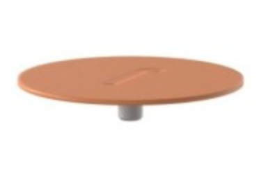 [54939-003] Plaque de couverture FANTAIL "Cap" Orange