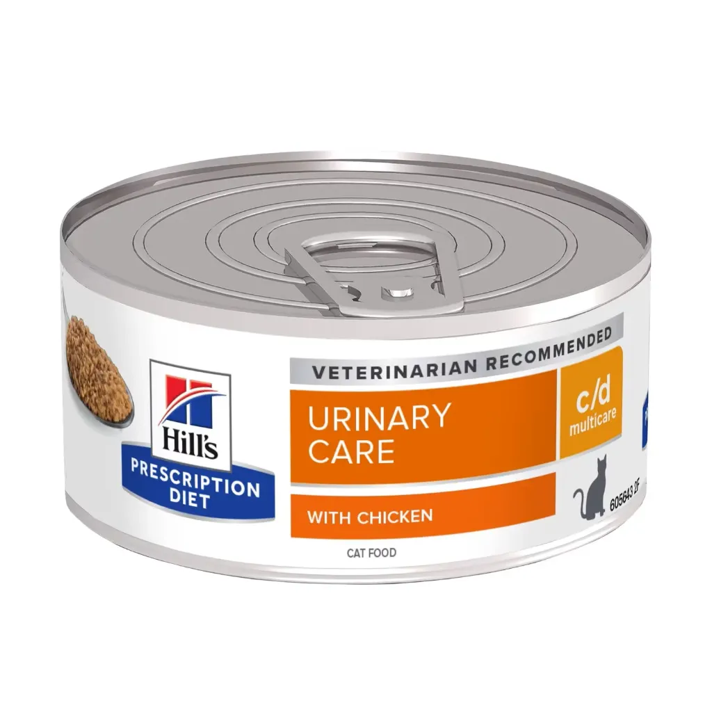 [54975] Boite Feline c/d Multicare - Emincé au poulet (156 g) - Hill's Prescription Diet