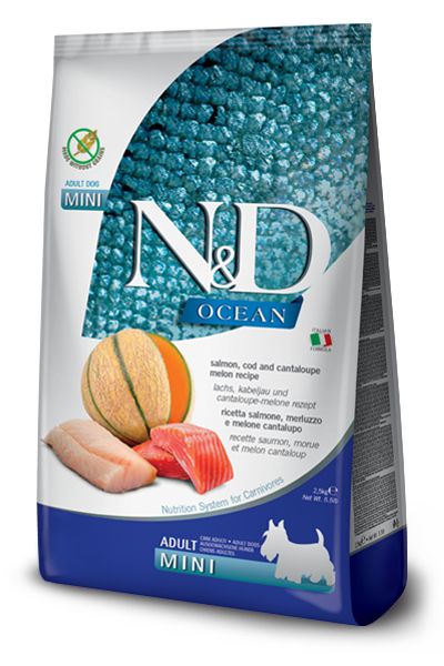 Océan Saumon Morue & Melon Chien adulte Mini (7 kg) - Farmina