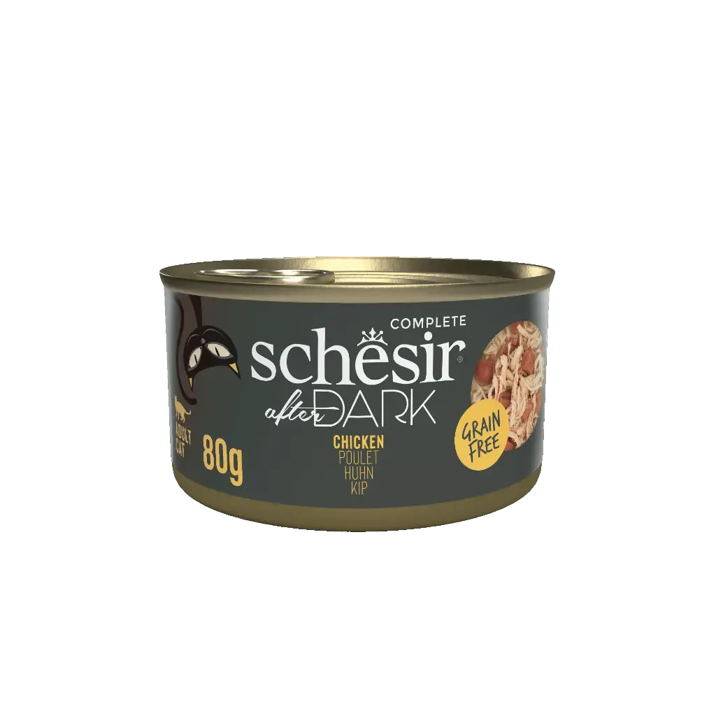 Boite After Dark Poulet en bouillon pour chat (80 g) - Schesir