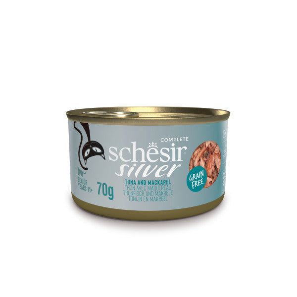 Boite Silver Thon/Maquereaux en bouillon (70 g) - Schesir