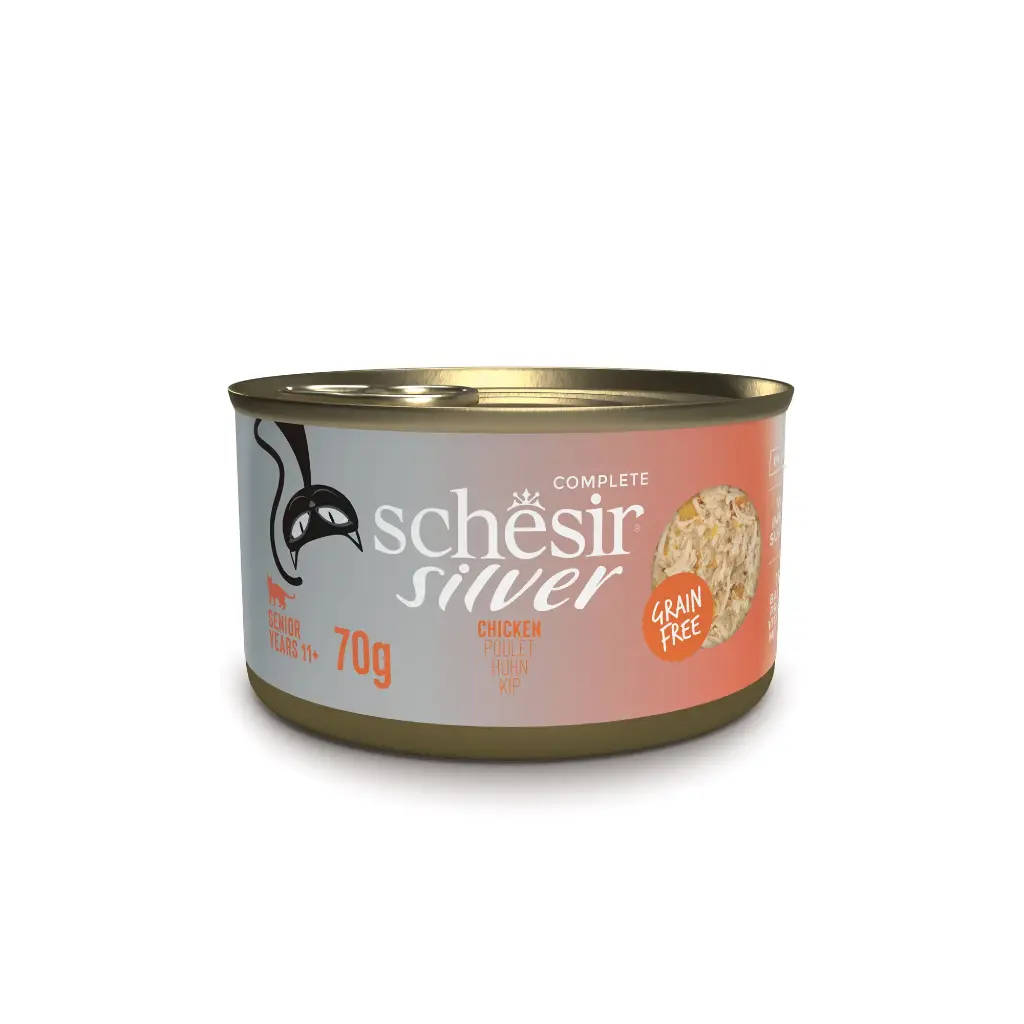 Boite Silver Poulet en bouillon (70 g) - Schesir
