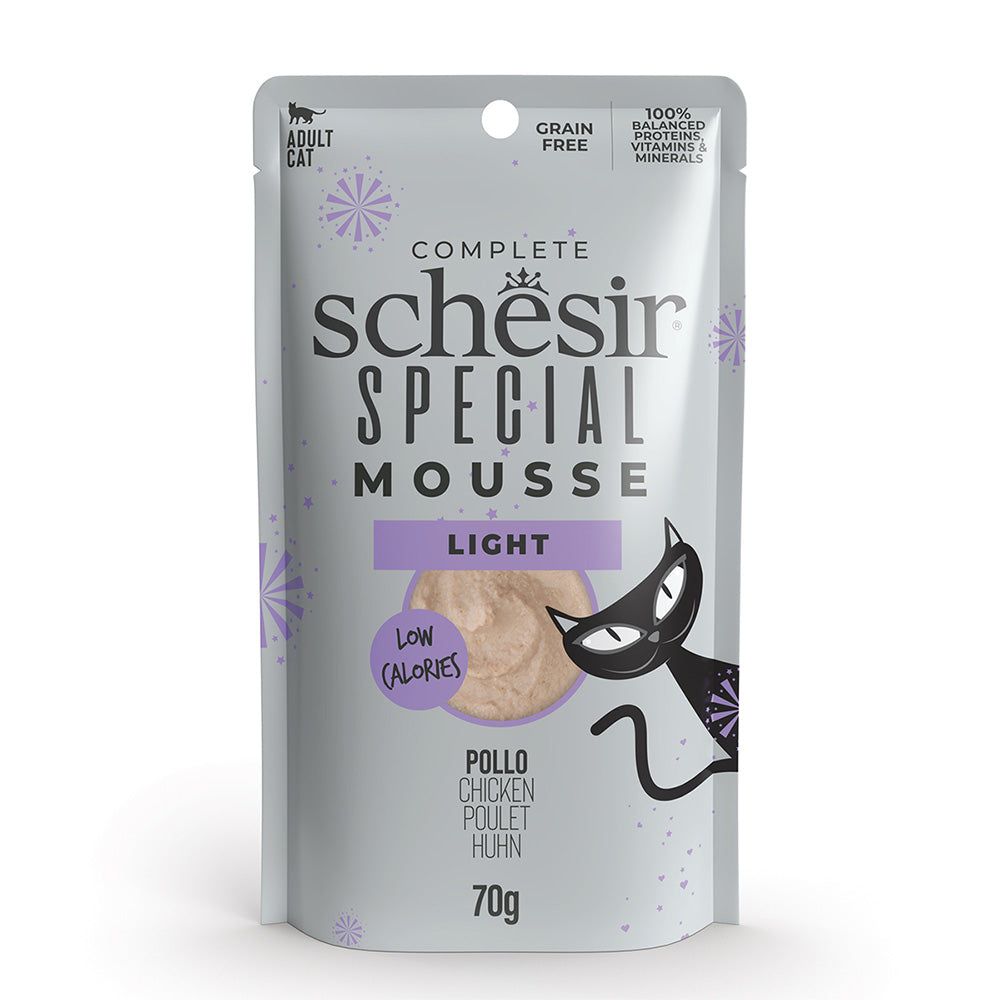 Sachet Special Light Poulet en mousse (70 g) - Schesir