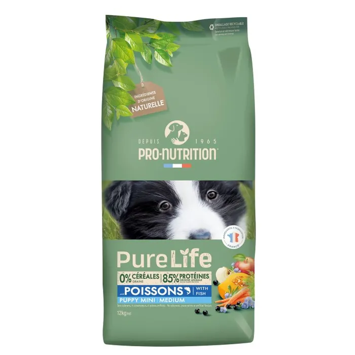 PURE LIFE Chien Puppy Mini Medium (12 kg) - Pro-Nutrition Flatazor