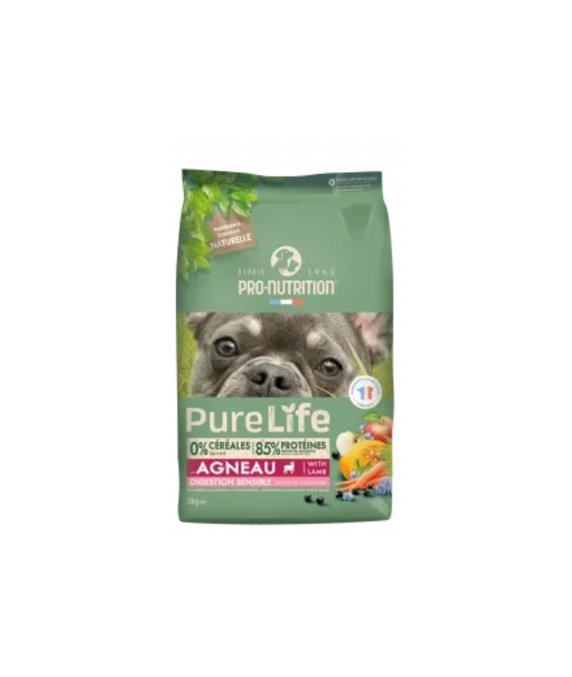 [55081-002] PURE LIFE Chien sensible Agneau (2 kg) - Pro-Nutrition Flatazor