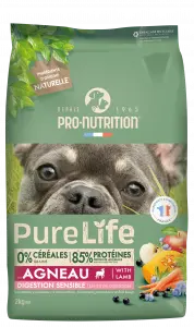 PURE LIFE Chien sensible Agneau (2 kg) - Pro-Nutrition Flatazor