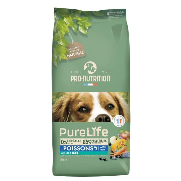 [55082-001] PURE LIFE Chien Adulte 7+ (12 kg) - Pro-Nutrition Flatazor