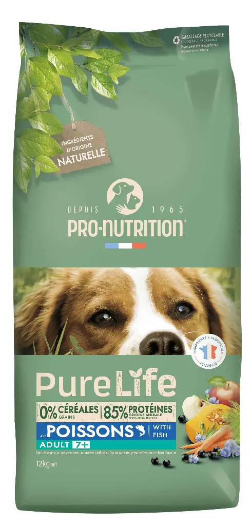 PURE LIFE Chien Adulte 7+ (2 kg) - Pro-Nutrition Flatazor