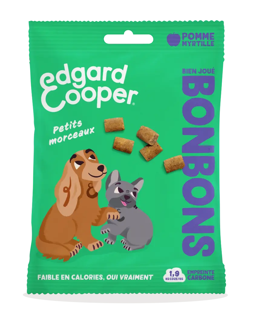 [55086] Friandises Bonbons Pomme Petits morceaux (50 g) - Edgard & Cooper