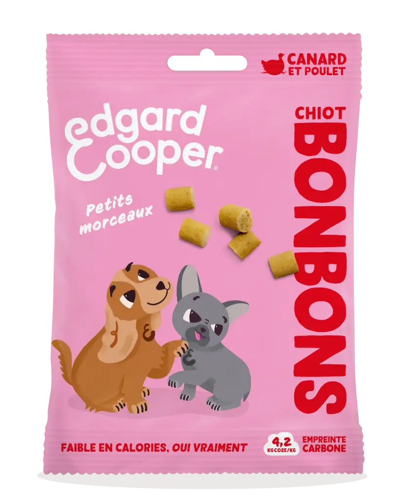 Friandises Chiot Bonbons Canard Petits morceaux (50 g) - Edgard & Cooper