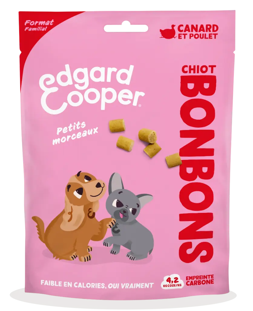 [55090] Friandises Chiot Bonbons Canard Petits morceaux (120 g) - Edgard & Cooper