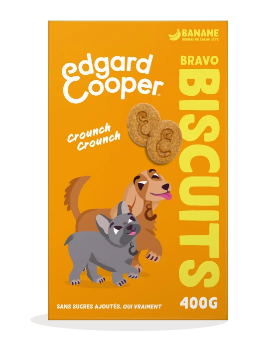 [55092] Biscuits Banane/Beurre de Cacahuètes (400 g) - Edgard & Cooper