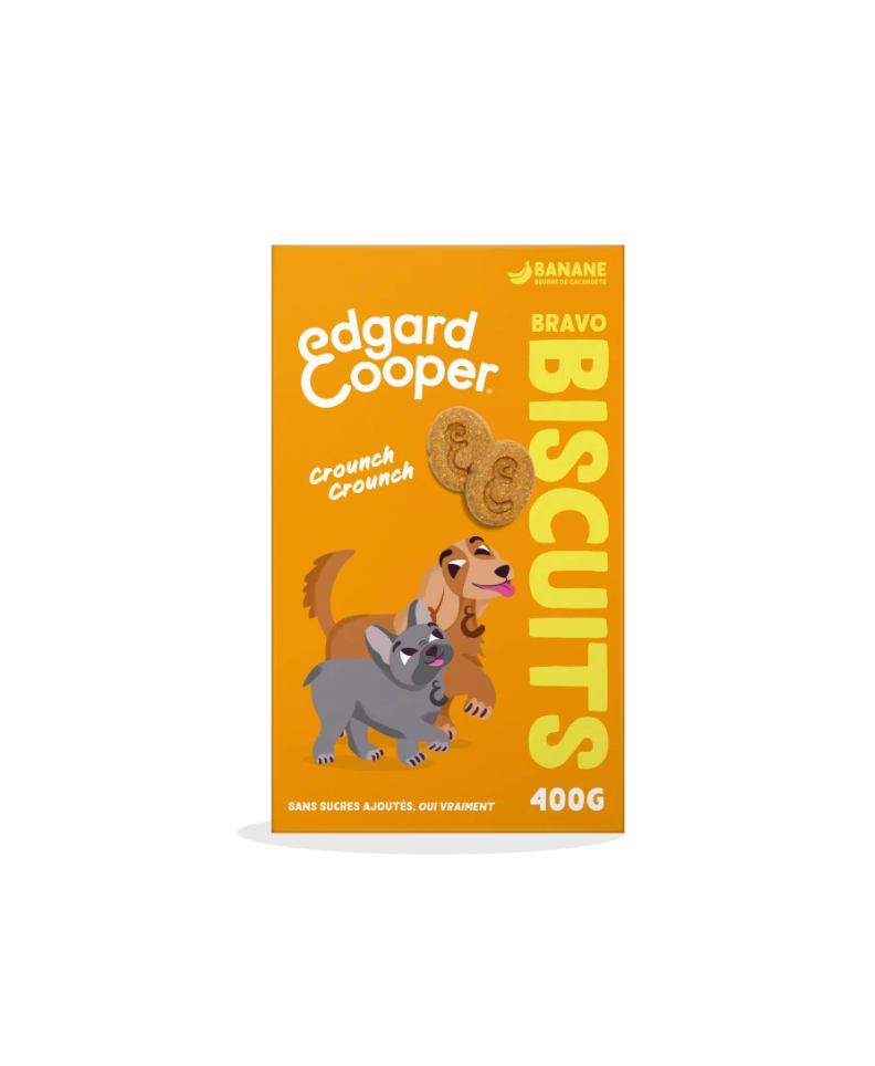 [55092] Biscuits Banane/Beurre de Cacahuètes (400 g) - Edgard & Cooper