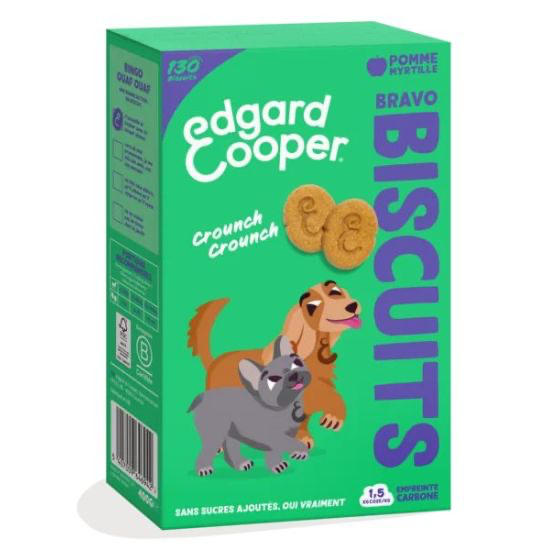 [55094] Biscuits Pomme/Myrtille (400 g) - Edgard & Cooper