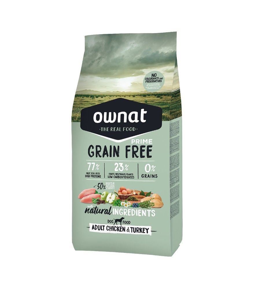 [55108-001] GF Prime Adulte Chicken & Turkey pour chien (12 kg) - OWNAT