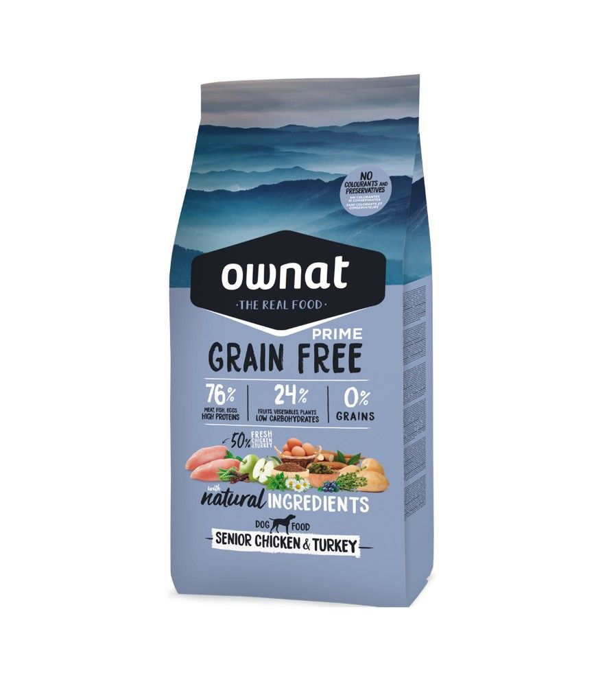 [55111-002] GF Prime Senior Chicken & Turkey pour chien (3 kg) - OWNAT