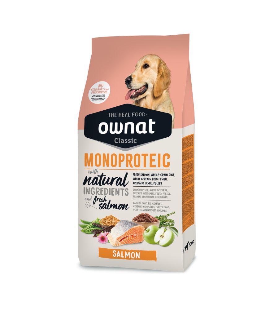 Classic Monoprotein Salmon pour chien (12 kg) - OWNAT