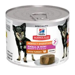 Boite Perfect Digestion Small & Mini à la Dinde en mousse (200 g) - Hill's Science Plan