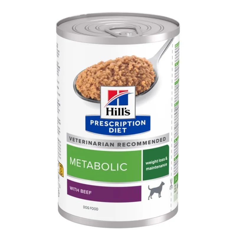 Boite Canine Metabolic au Boeuf à l'unité (370 g) - Hill's Prescription Diet
