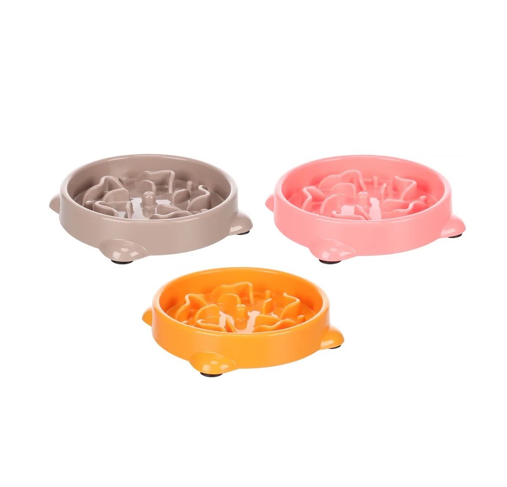 Gamelle Chiot Slow feeder Bini - Flamingo