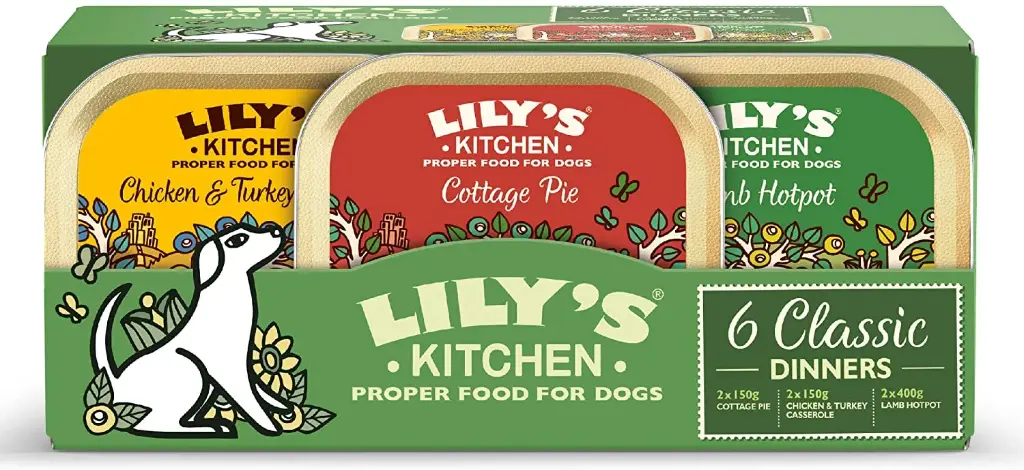 [55196] Multipack 6 barquettes "recettes classiques" pour chien (6 x 150 g) - Lily's Kitchen