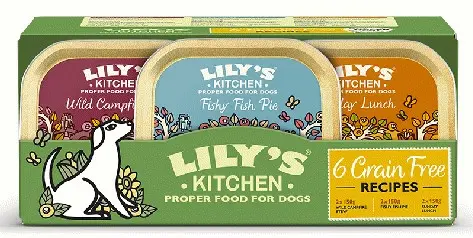 [55197] Multipack 6 barquettes "recettes sans céréales" pour chien (6 x 150 g) - Lily's Kitchen
