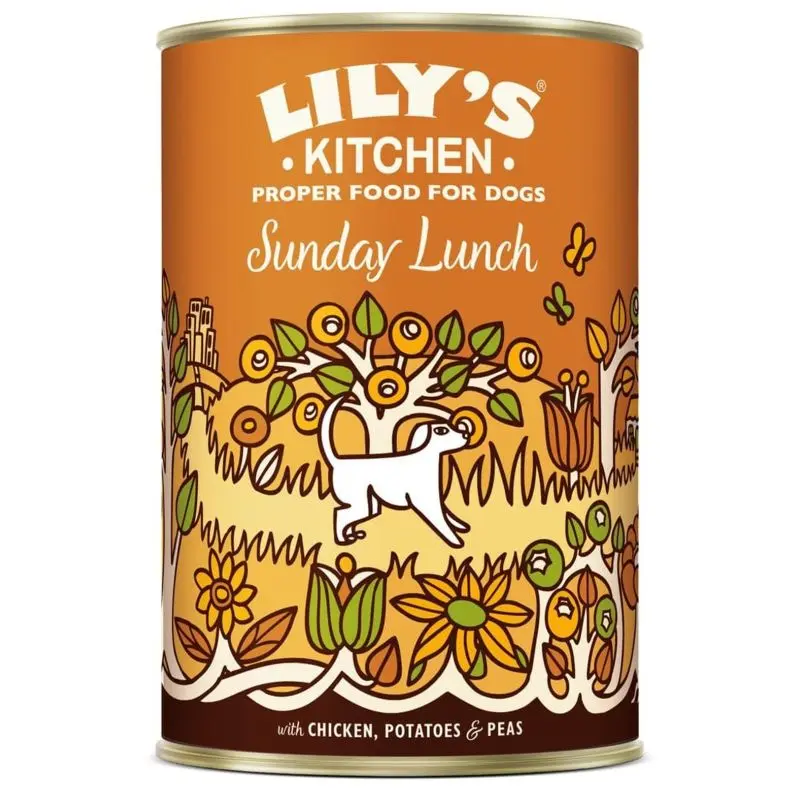 Sunday Lunch avec Poulet et légumes (boite 400 g) - Lily's Kitchen