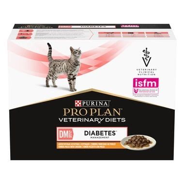 Feline DM St/ox Diabetes Management - Poulet (10 sachets 85 g) - Purina PVD