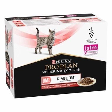 Feline DM St/ox Diabetes Management - Boeuf (10 sachets 85 g) - Purina PVD