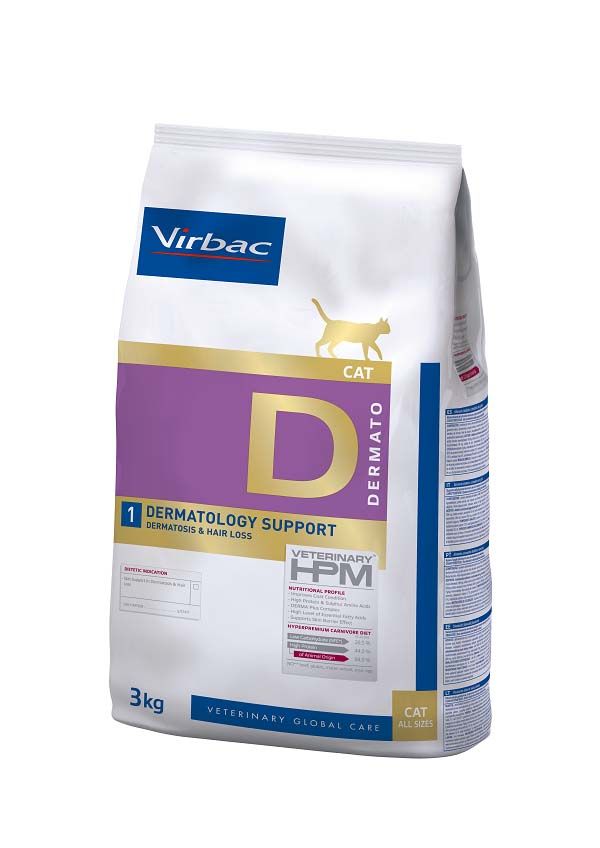 Veterinary HPM Dermatology Support Cat (3 kg) - Virbac
