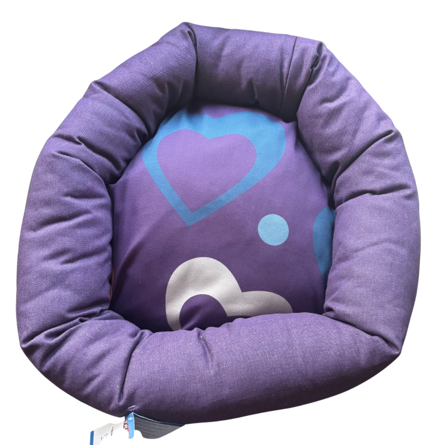 [55274] Lit Hearts rond (diamètre 50 cm) Violet - Trixie