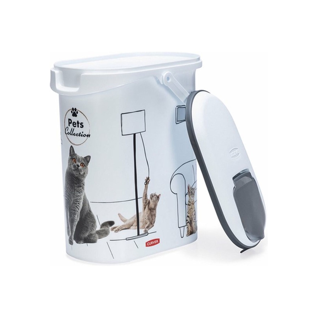 [55289] Verseuse à croquettes (4 kg/10 litres) pour chat - Curver