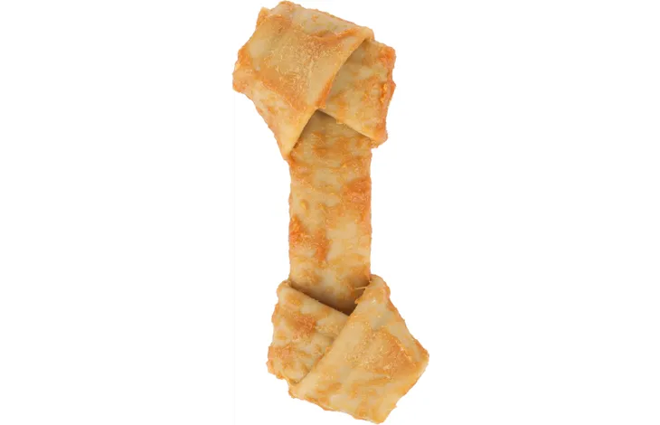 Zero Rawhide Os noué avec poulet - 1 portion de 20 cm (180 g) - Flamingo