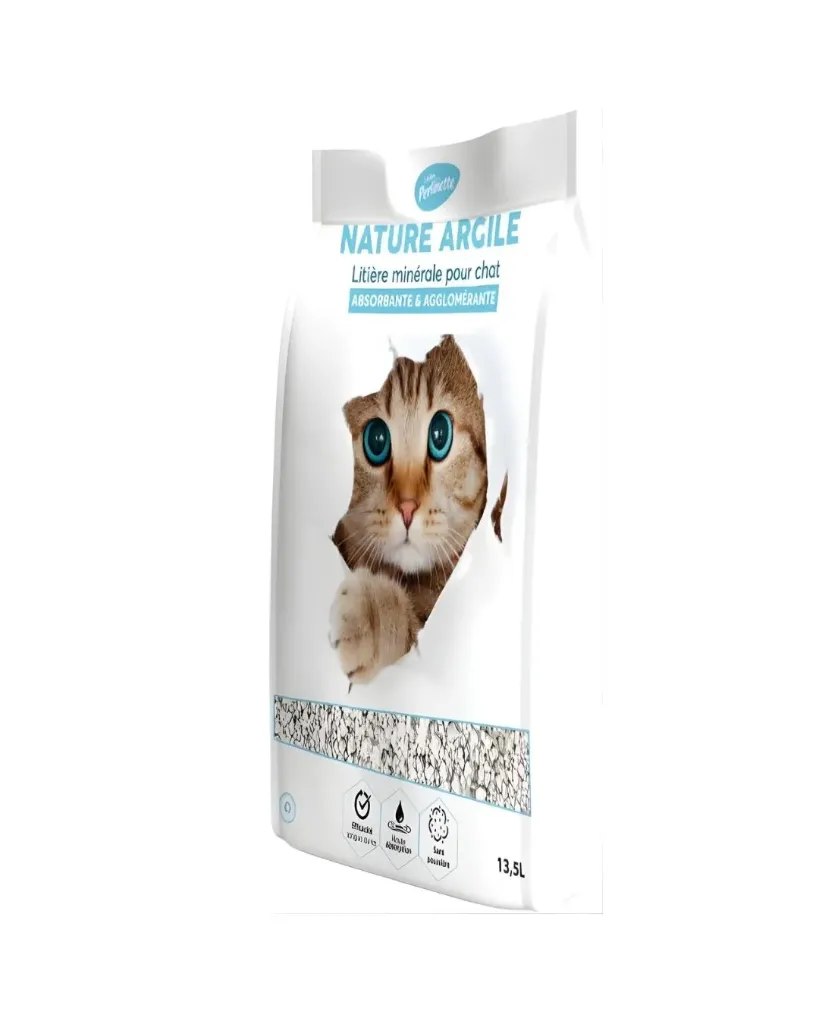 [55394] Litière Perlinette nature argile (13.5 litres) - Demavic