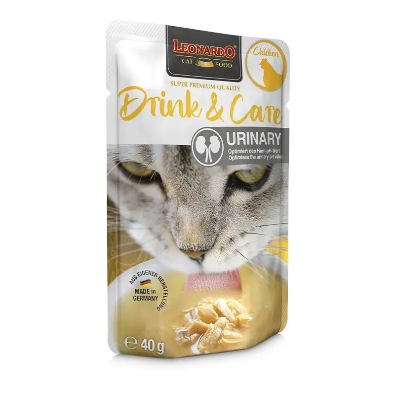 [55395] Sachet fraicheur DRINK Urinary au poulet (40 g) - Léonardo