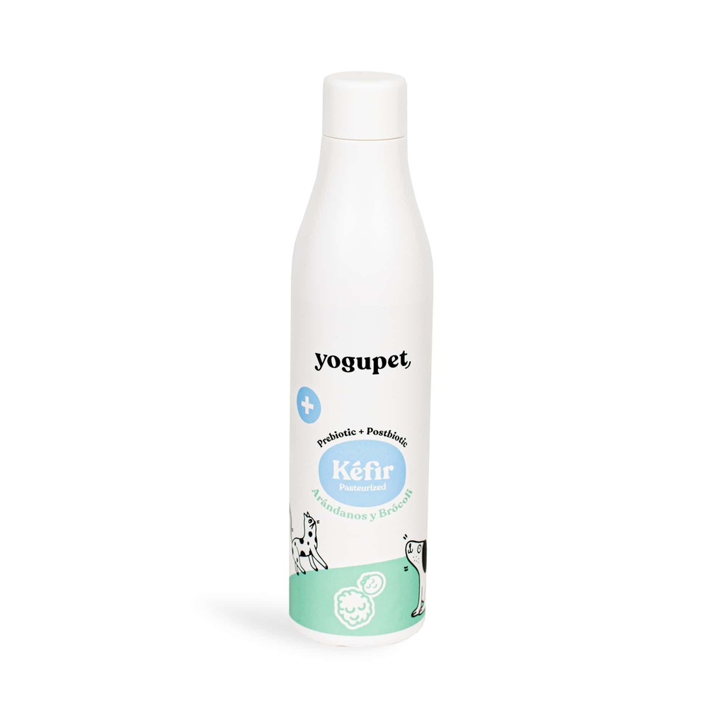 Kéfir de myrtille et brocoli pour chien (200 ml) - Yogupet