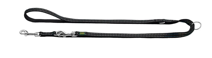 Laisse 3 points "Tripoli" - Noir (200 x 1 cm) - Hunter