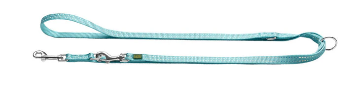 Laisse 3 points "Tripoli" - Bleu clair (200 x 1.5 cm) - Hunter