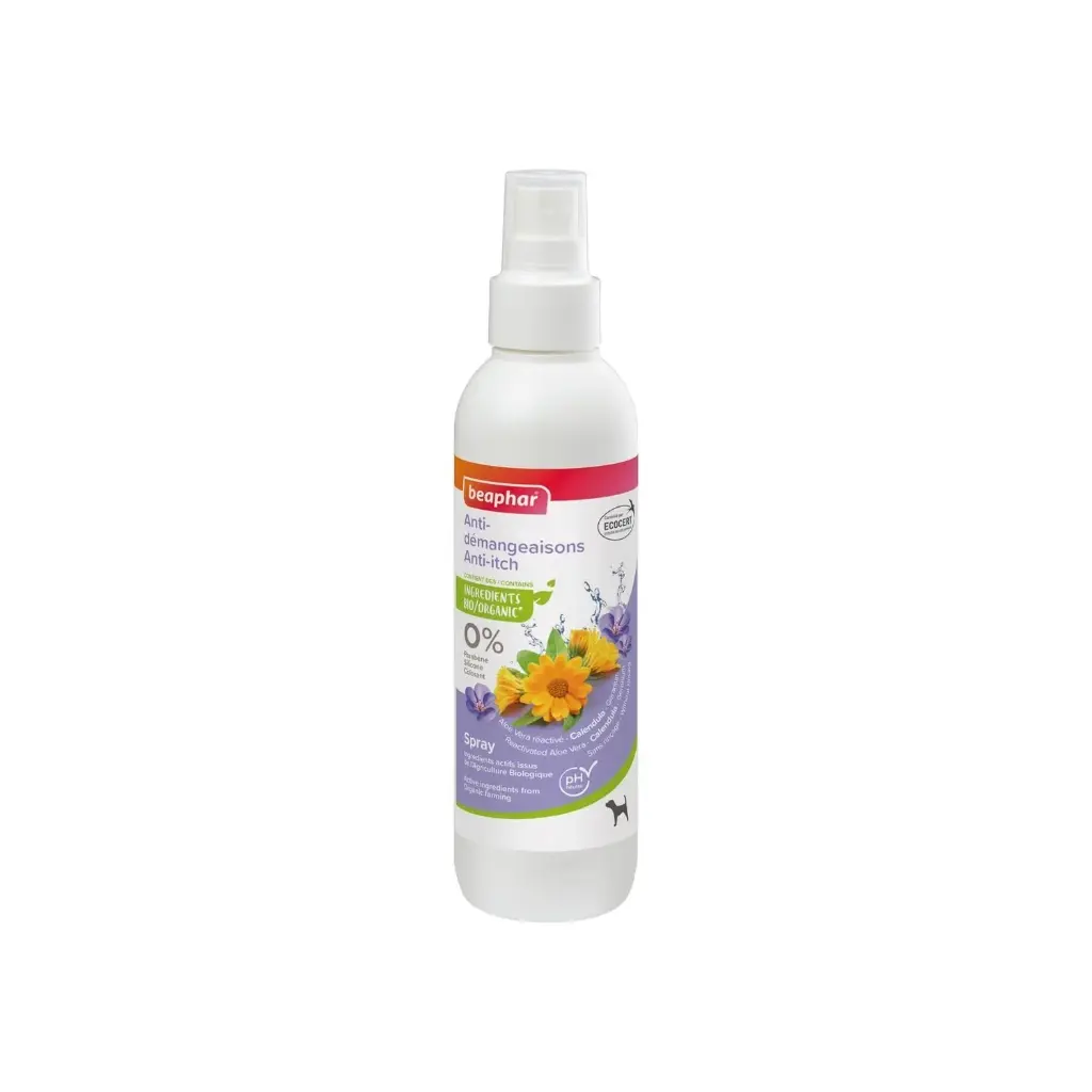 Spray anti-démangeaisons - extraits naturels de calendula & huiles essentielles (200 ml) - Beaphar